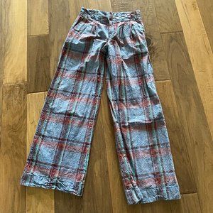 Anthropologie plaid pants EUC